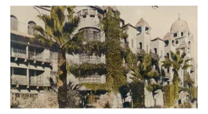 "Mission Inn Riverside" Antique Hand Tinted Photograph