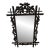 Stunning, Delicate Hand-Carved Antique Black Forest Walnut Mirror 1897 Austria For Sale