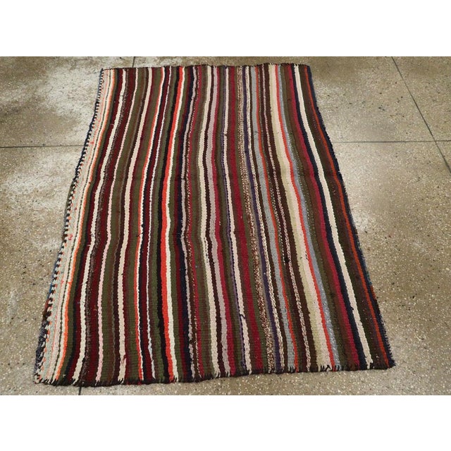 Galerie Shabab Collection Mid-20th Century Persian Flatweave Kilim Rug For Sale - Image 4 of 9