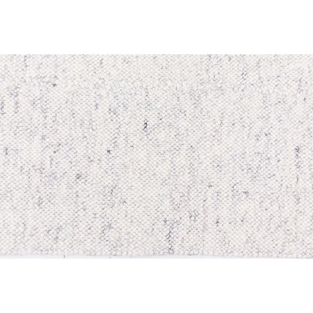 Modern Contemporary Alpine Handmade in Natural Lambswool Runner by Doris Leslie Blau For Sale - Image 3 of 7