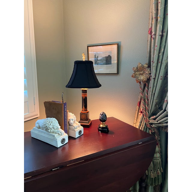 Neoclassical 1990s Neoclassical Recumbent Lion Bookends by House Parts – Ivory Architectural Library Decor, Pair For Sale - Image 3 of 11