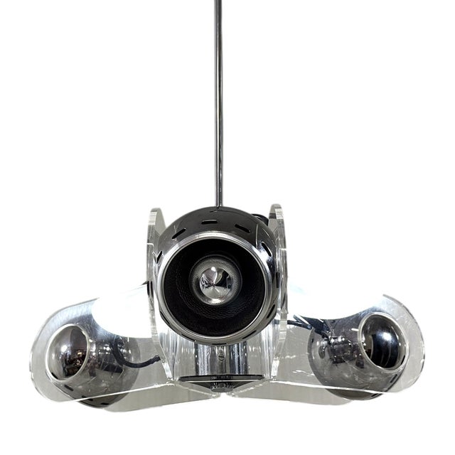 Hanging Lamp in the style of Gino Sarfatti, 1970s For Sale