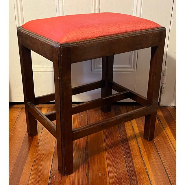 18th Century Antique 18th Century English George III Chippendale Mahogany Stool of Diminutive Size - Stair & Co. Provenance For Sale - Image 5 of 18