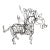 Folk Art Continuous Wire Pegasus Sculpture by Thai Varick For Sale