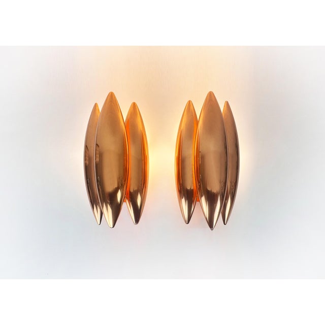 Rare pair of Kastor wall lamps, designed by Jo Hammerborg for the renowned Danish lighting manufacturer Fog & Mørup around...