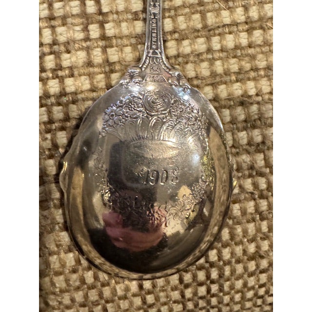 Metal Antique Towle "Georgian" Sterling Silver Sugar Spoon For Sale - Image 7 of 7