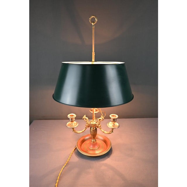 Early 20th Century Restoration Bronze Bouillotte Lamp For Sale - Image 17 of 18