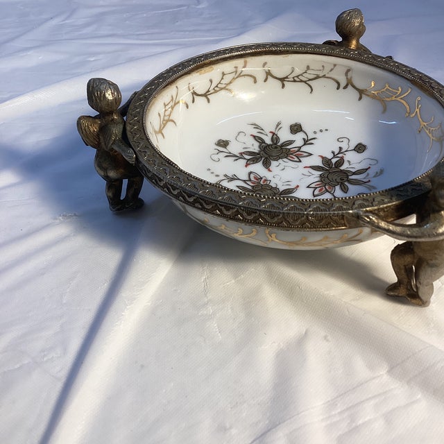 Art Nouveau Vintage Taj Importing Co You Trinket / Jewelry Dish For Sale - Image 3 of 9