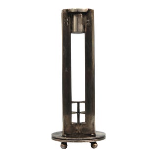 1980s Silver Candle Holder by Richard Meier for Swid Powell For Sale