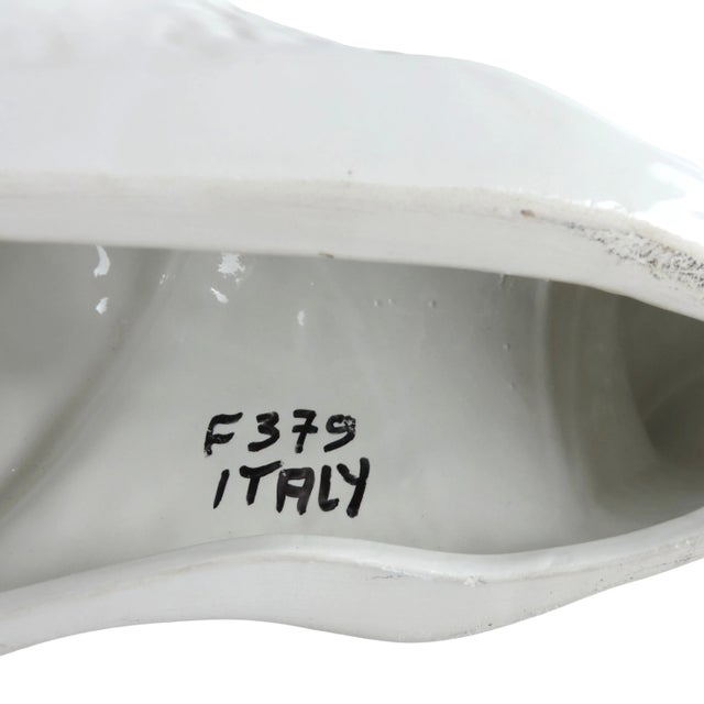 1970s Large Italian Mid-Century White Ceramic Snail For Sale In Los Angeles - Image 6 of 10