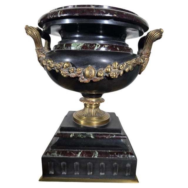 Century Marble and Gilt Bronze Decorative Cup, 1860 For Sale