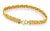Contemporary Mid 20th Century 22k Gold Heart Link Bracelet For Sale - Image 3 of 5