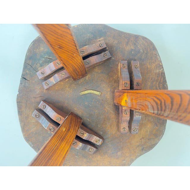 Mid-Century Brutalist Rustic Primitive Side Table from Wanderwood, England, 1950s For Sale - Image 12 of 13