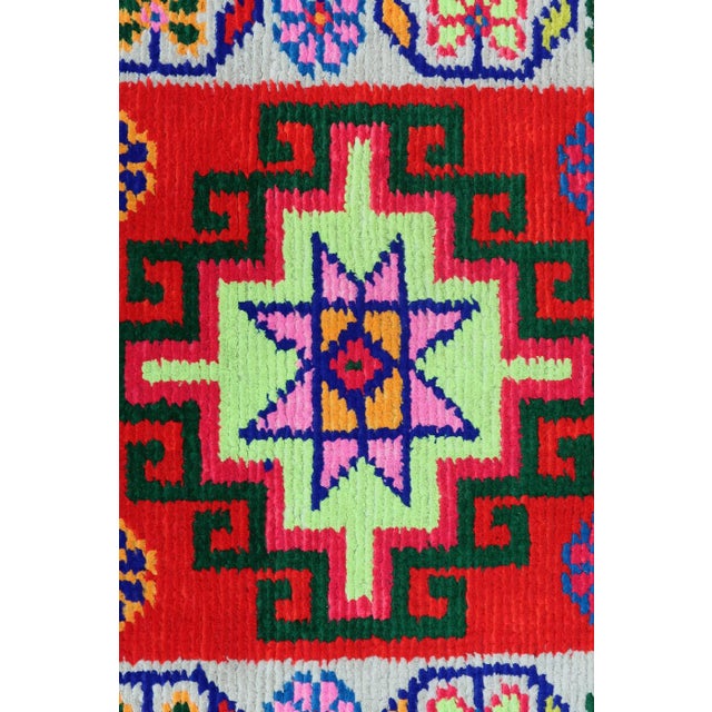 Scarlet Late 20th Century Turkish Runner- 2′5″ × 11′4″ For Sale - Image 8 of 13