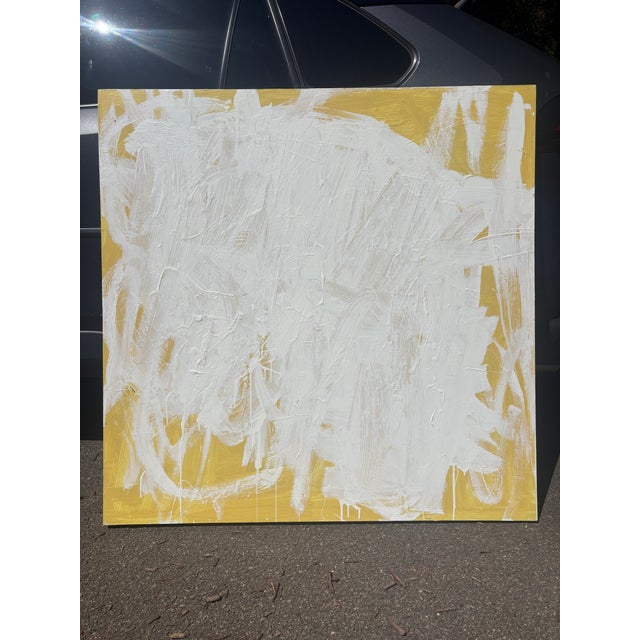 Sarah Trundle, Contemporary Abstract Painting, "Yellow, No. 2" For Sale - Image 6 of 8