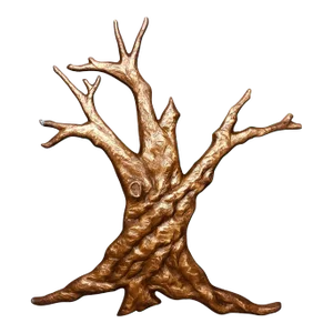Brutalist Bronze Tree Mid Century Wall Sculpture