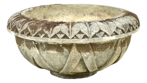 Large Carved Stone Basin
