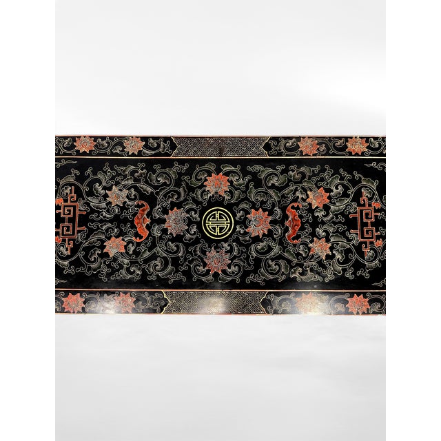 An exceptionally decorative antique Chinese console table, dating to approximately the late Qing Dynasty / early Republic...