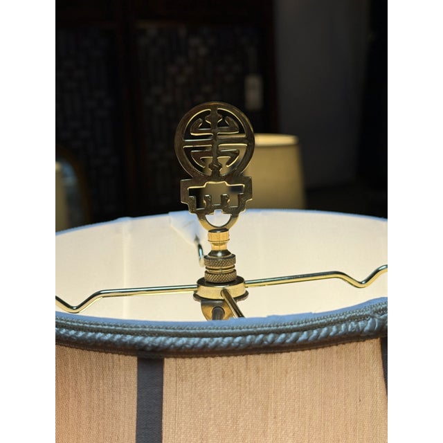 Ethan Allen Chinoiserie Table Lamp For Sale - Image 9 of 12