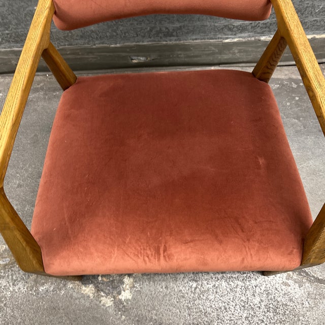 Auburn Four Hands Tyler Armchair, Auburn Velvet For Sale - Image 8 of 12