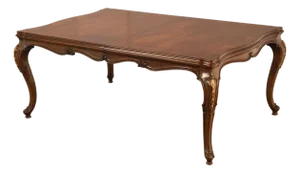 Karges French Louis XV Style Walnut Expandable Dining Table