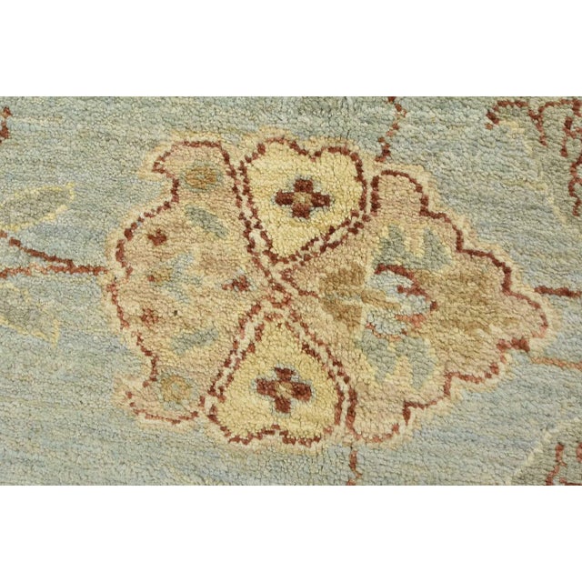 Textile Ziegler Rug 8'1'' X 10' Blue Wool Hand-Knotted Oriental Carpet For Sale - Image 7 of 12