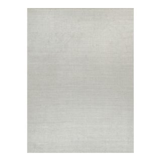 2010s Rug & Kilim’s Plain Modern Rug in Solid Silver-Gray Tone-on-Tone - 11x15 For Sale