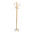 Vintage Chrome & Beech Floor Standing Coat Rack For Sale