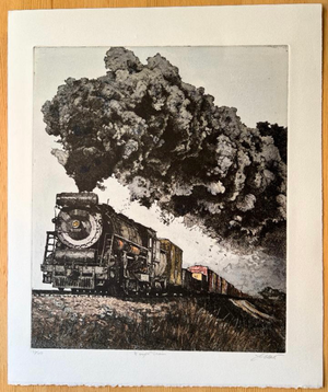 John Collette, Freight Train, 1985, Etching