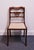 Traditional Vintage Antique Solid Mahogany Traditional Duncan Phyfe Dining Side Chair For Sale - Image 3 of 10