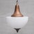 A large opaline pendant\. France, 1950s. Left in original condition, but we can re-spray the top to a different colour for...