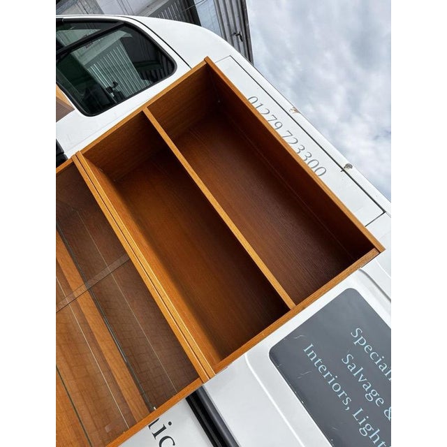 Mid-Century Modern Floating Display Cabinet with Shelves and Drawers, Set of 13 For Sale - Image 6 of 16