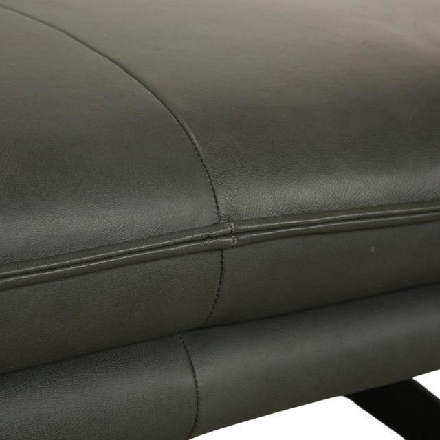 Broadway Leather Stool from Willi Schillig For Sale - Image 4 of 11