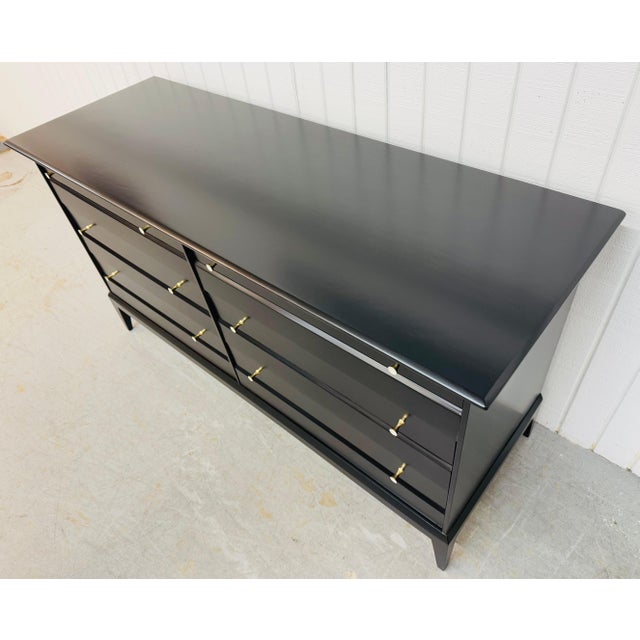Mid-Century Modern Heywood Wakefield Black Lacquered Dresser For Sale In Philadelphia - Image 6 of 10