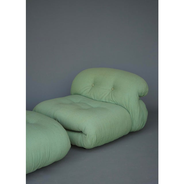 Set of Vintage Soriana Lounge Chair and Ottoman by Afra and Tobia Scarpa for Cassina, 1970s For Sale - Image 11 of 17