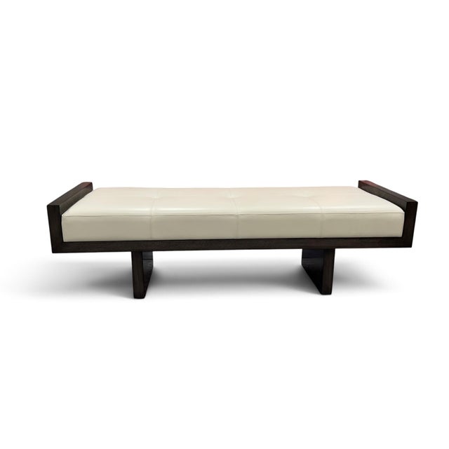 John Richard Virtu Leather Bench For Sale In Miami - Image 6 of 12