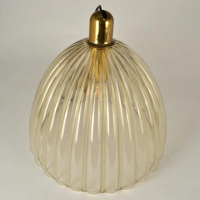 Large Bell-Shaped Murano Glass Pendant by Renato Toso, 1950s For Sale - Image 13 of 17