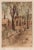 Intricate landscape etching of a park by an unknown artist. Signed illegibly "Partek or Partch". Signed, titled...
