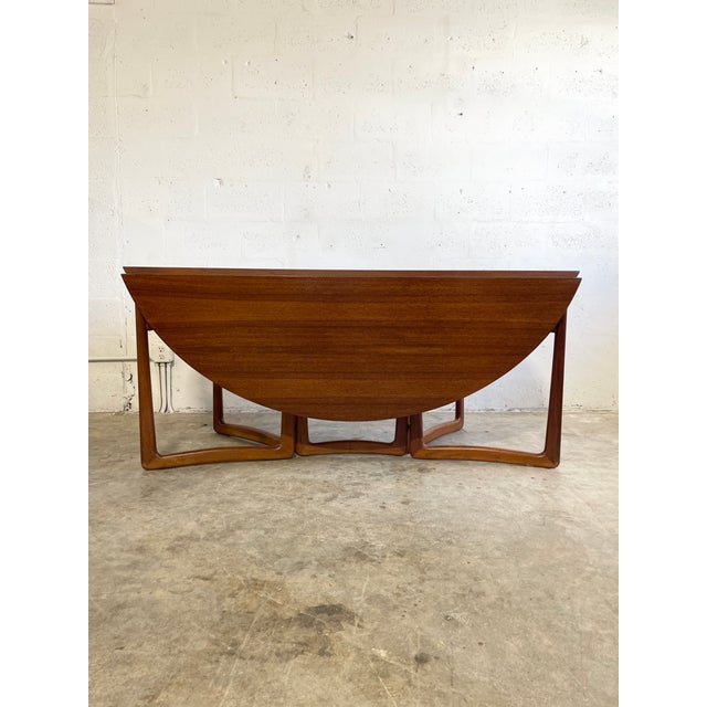 Peter Hvidt and Orla Mølgaard-Nielsen Peter Hvidt & Orla Molgaard Drop Leaf Danish Modern Dining Table For Sale - Image 4 of 12