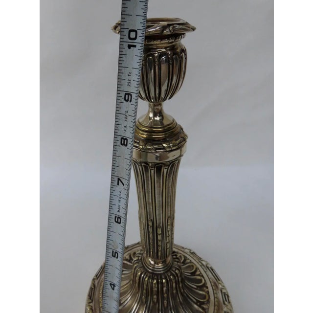 Silver 18th C. French Candlesticks - a Pair For Sale - Image 8 of 10