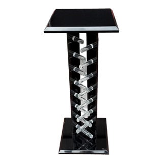 Shlomi Haziza (Israel B1969) Lucite Acrylic MCM Art Sculpture Pedestal Table 36" For Sale