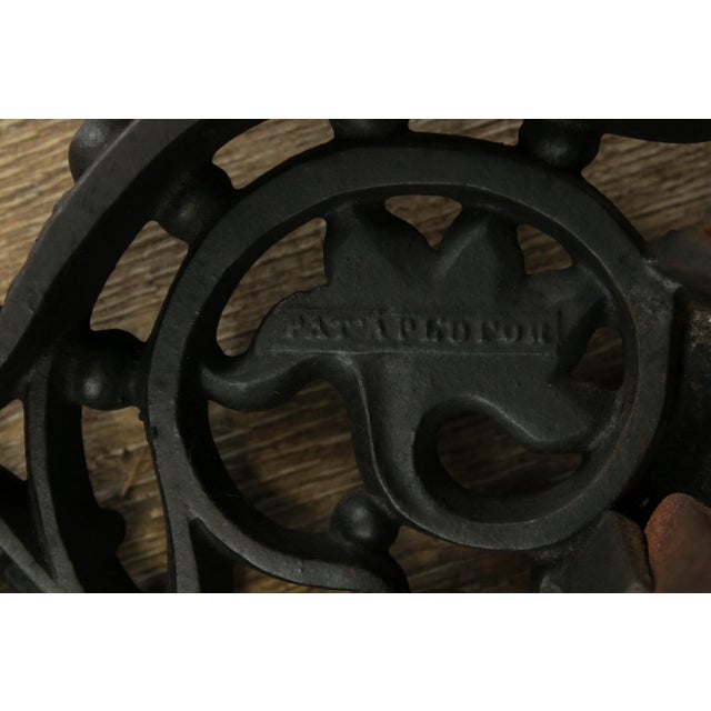 Bradley & Hubbard Antique Cast Iron Andirons # 9518 - A Pair For Sale - Image 12 of 13