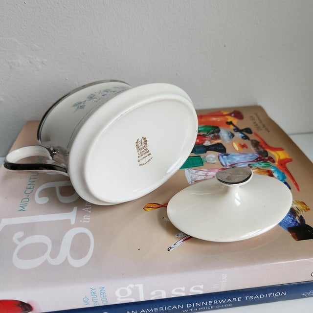 Late 20th Century Lenox Windsong Sugar Bowl With Lid For Sale - Image 10 of 10