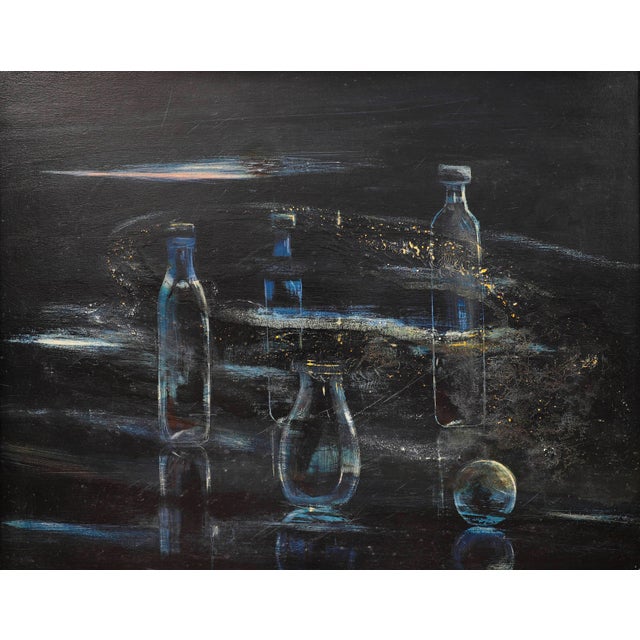 Charles Dolé, Evening Swimmers, 1998, Oil on Canvas, Framed For Sale