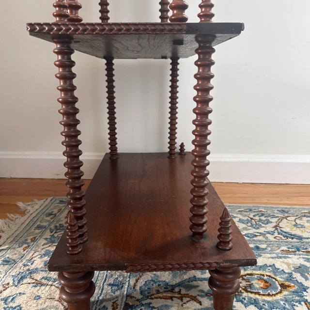 Victorian Spindle Wooden Etagere Stand For Sale - Image 11 of 12