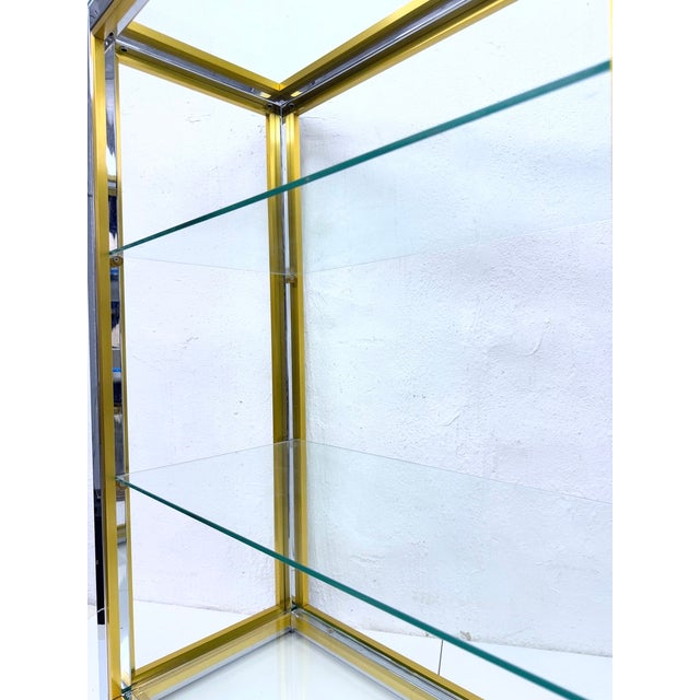 Hollywood Regency Bicolor Shelf by Renato Zevi, 1970s For Sale - Image 6 of 8