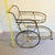 Vintage Hollywood Regency Brass & Glass Two-Tier Bar Cart For Sale - Image 10 of 12