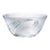 Large Art Deco Style Frosted Art Glass Sculptural Bowl With Applied Arc Motif For Sale