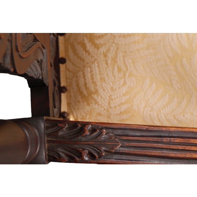 Jacobean Cane Back Armchairs - A Pair For Sale - Image 10 of 12