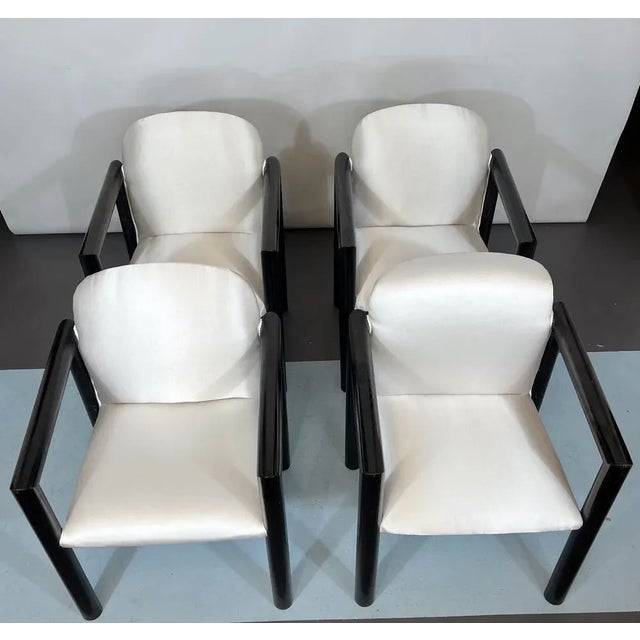 Mid-Century Italian Modern Armchairs, 1970s, Set of 4 For Sale - Image 15 of 16